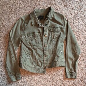 Liverpool Olive Green Denim Jacket